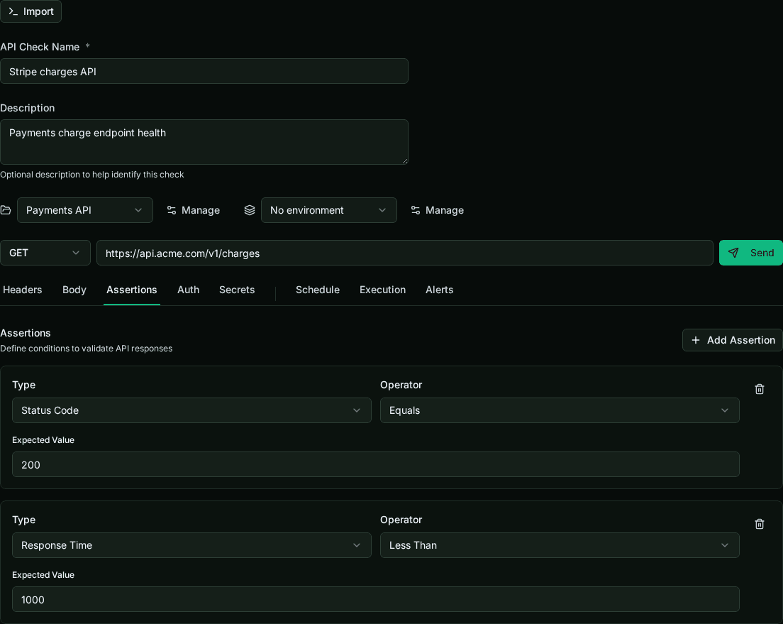 ObserveOne — Assertions decide what counts as healthy