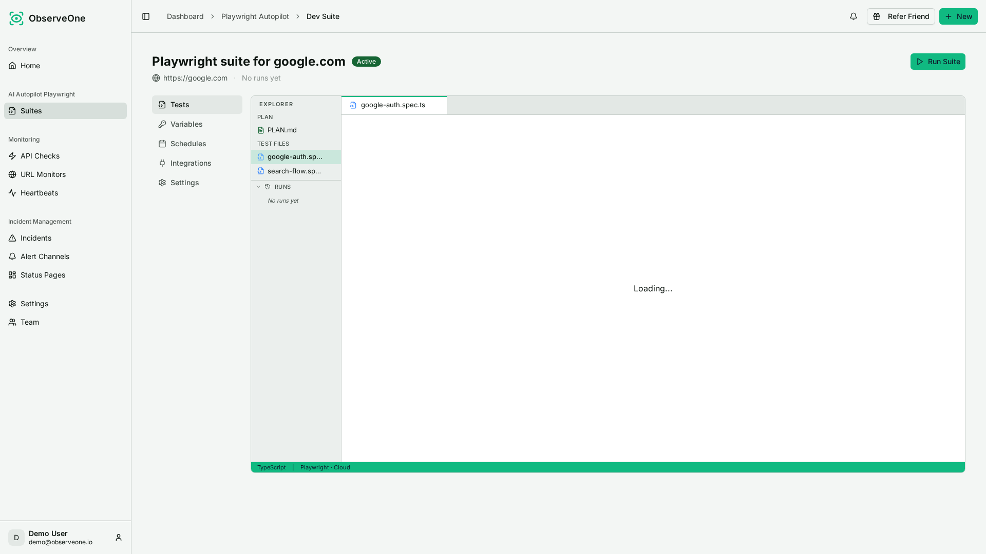 Test Editor